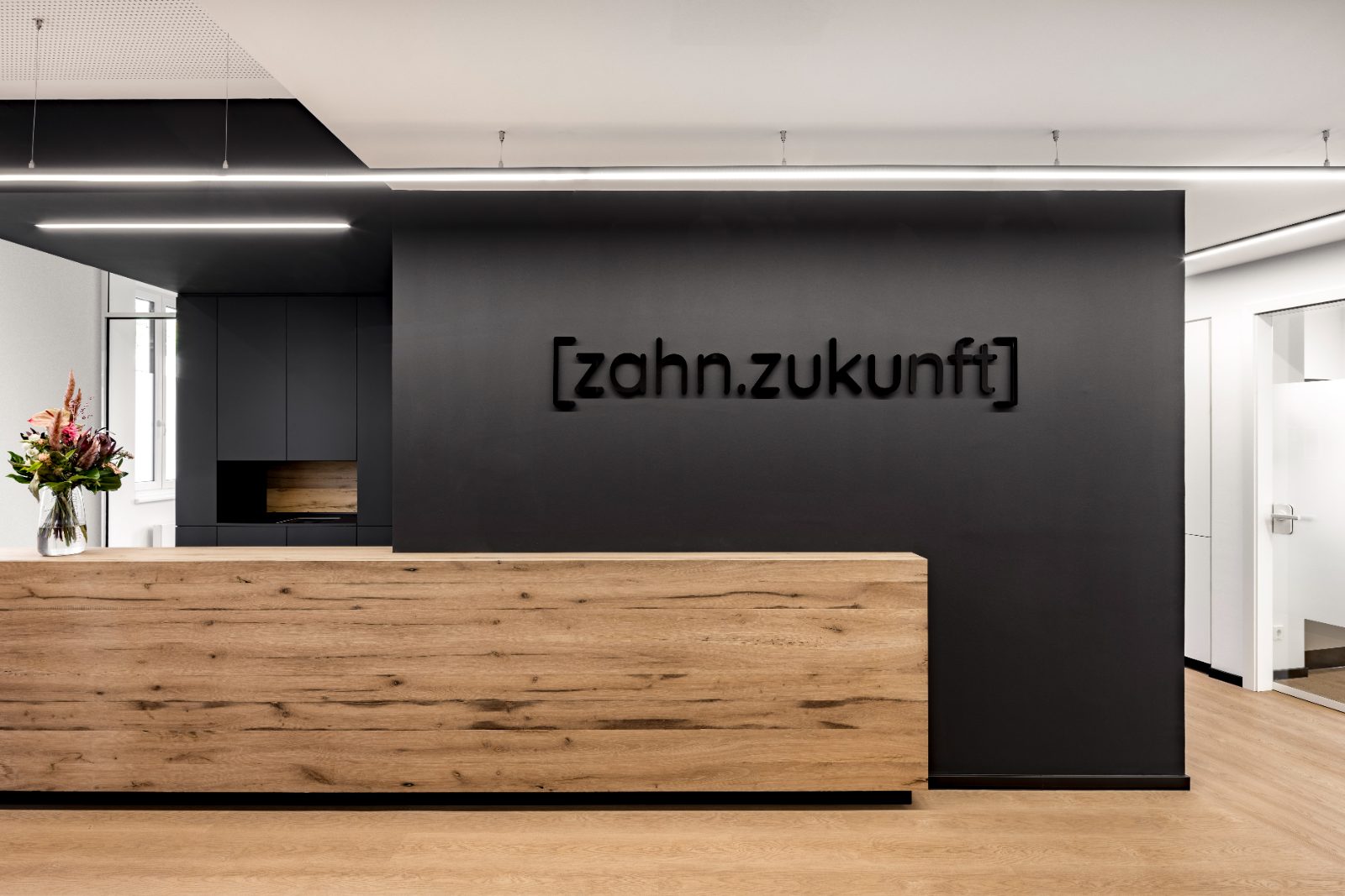 Empfang der Praxis zahn.zukunft